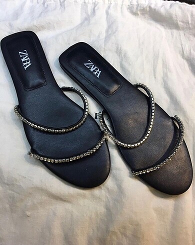 Zara taşlı terlik