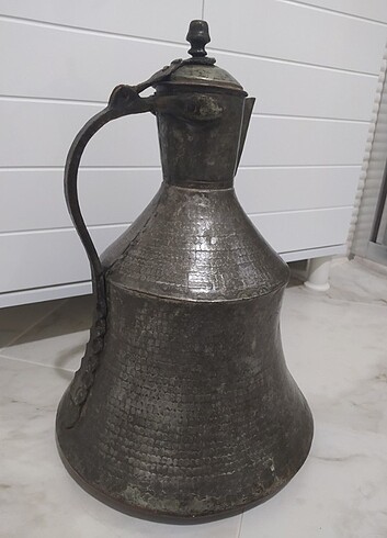 Büyük boy Osmanlı bakır güğüm - Görsel 6