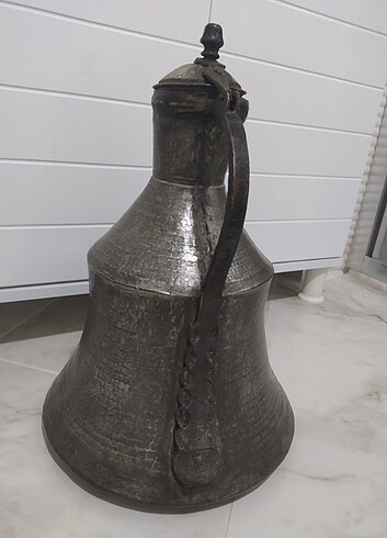 Büyük boy Osmanlı bakır güğüm - Görsel 7