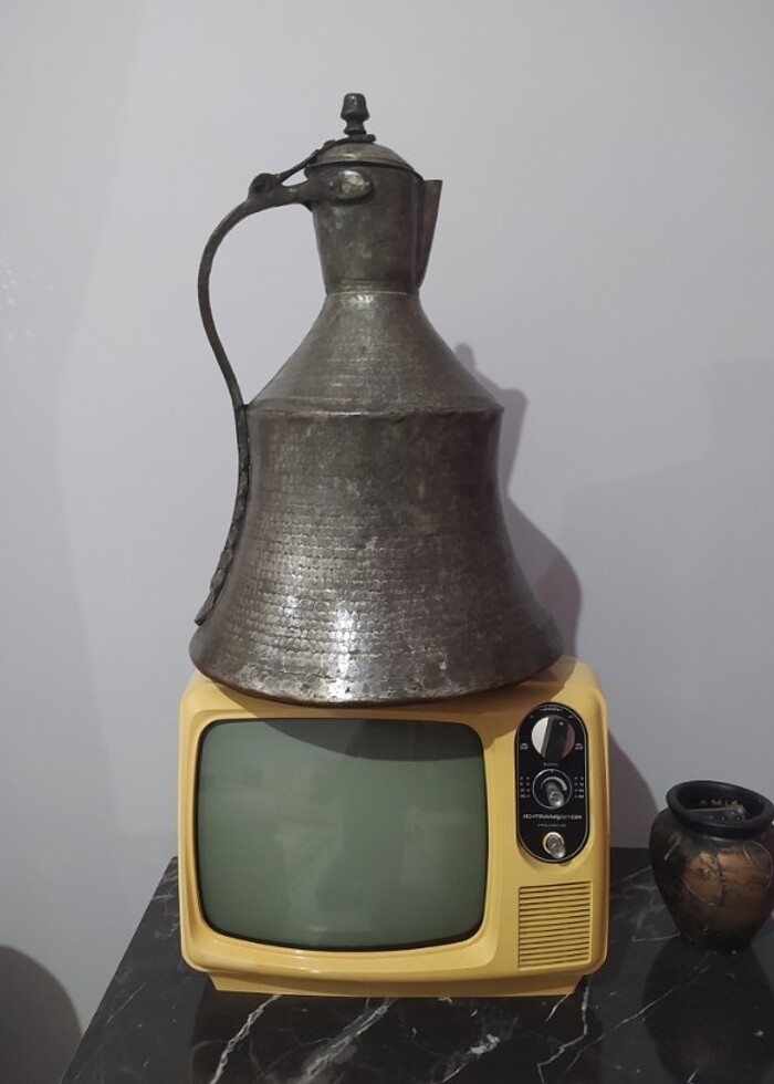 Büyük boy Osmanlı bakır güğüm - Görsel 3