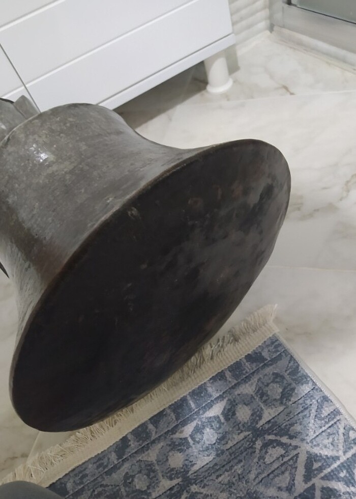 Büyük boy Osmanlı bakır güğüm - Görsel 5