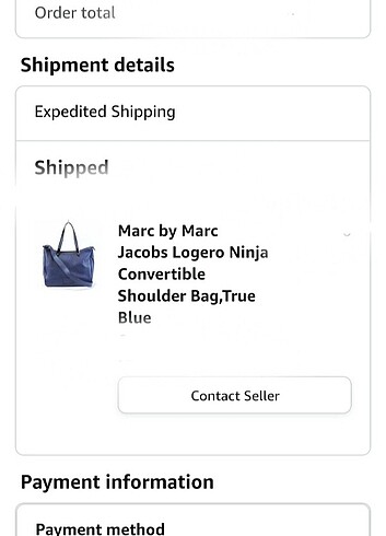 Beden mavi Renk MARC JACOBS ORJINAL