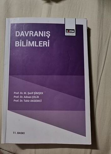 Davranış bilimleri kitap