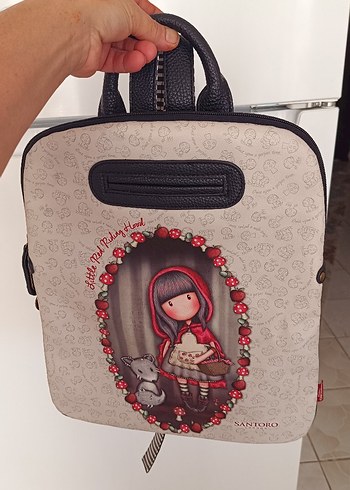  santoro London Bordo Gri krem kız Çocuk Okul Çantası