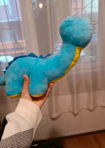 Pastel Mavi Peluş Dinozor Oyuncak - Görsel 2