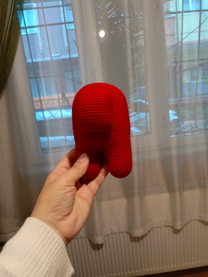 amongas Kırmızı Örgü  Oyuncak - Görsel 3