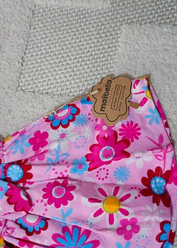 Renkli Çiçekli Kız Çocuk Elbisesi - Görsel 3