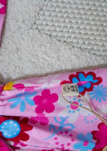 Renkli Çiçekli Kız Çocuk Elbisesi - Görsel 5