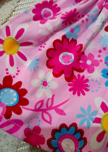 Renkli Çiçekli Kız Çocuk Elbisesi - Görsel 6