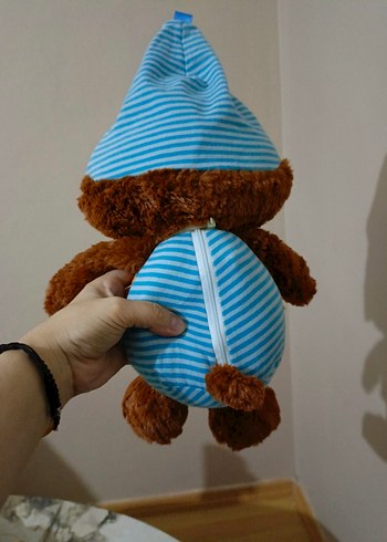 Renkli Kahverengi Peluş Oyuncak Ayı - Görsel 3