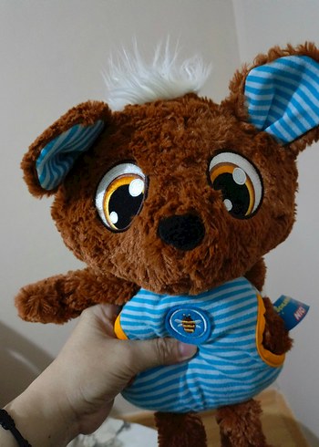 Renkli Kahverengi Peluş Oyuncak Ayı - Görsel 4