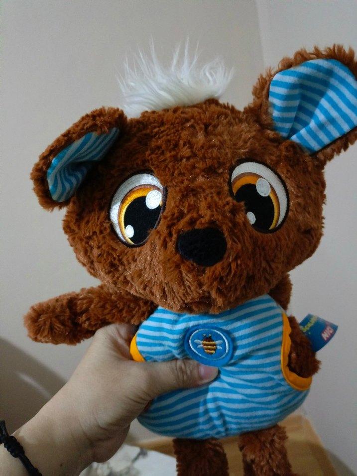 Renkli Kahverengi Peluş Oyuncak Ayı - Görsel 4