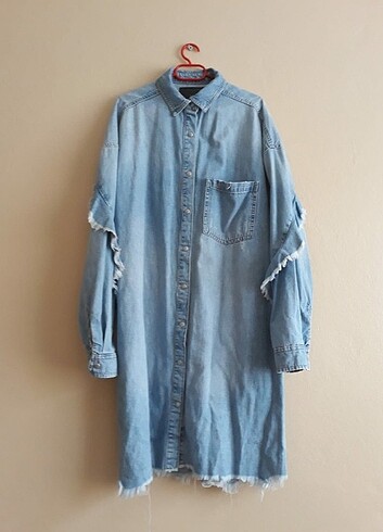 s Beden mavi Renk #denimgömlek #denim #gömlek #gömlekceket