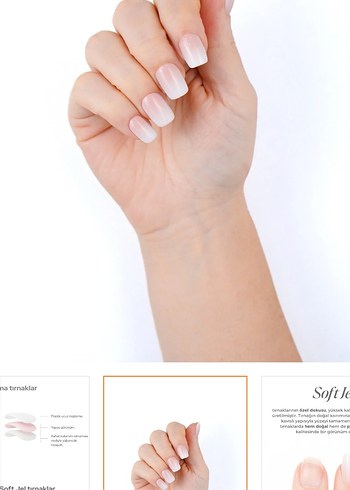 Dippnails babyboomer jelTakma Tırnak Seti - Görsel 2
