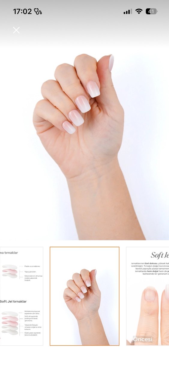 Dippnails babyboomer jelTakma Tırnak Seti - Görsel 2