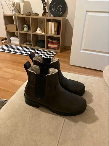Kahverengi 38 Numara İçi Yünlü Bot