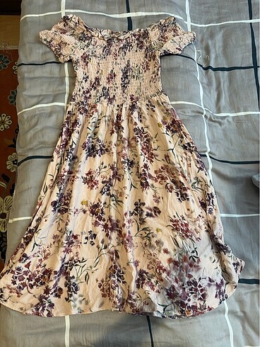 Diğer Çiçekli Butik elbise büzgülü