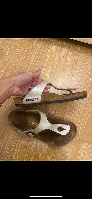 Birkenstock Bej simli - Görsel 3