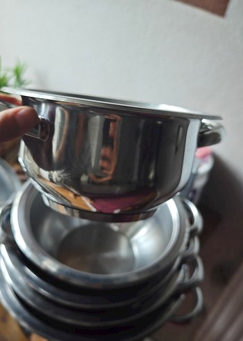 Gri Paslanmaz Çelik Tencere Seti satildi - Görsel 3