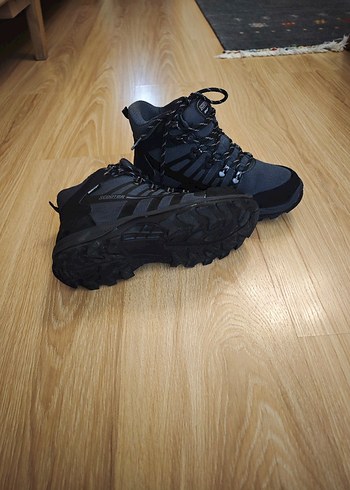 Gri Bağcıklı Erkek Biker Bot yeni scooter - Görsel 4