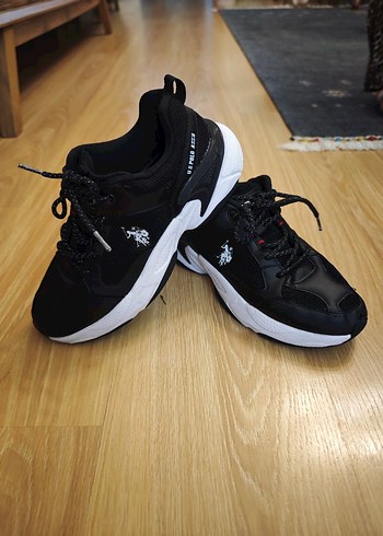 Siyah Bağcıklı Kadın Spor Ayakkabı - Görsel 3