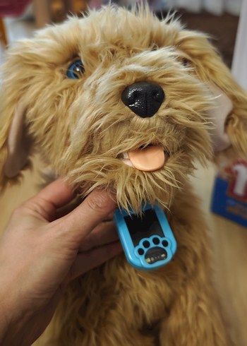 Pastel Kahverengi Peluş Oyuncak Köpek konusan köpek - Görsel 4