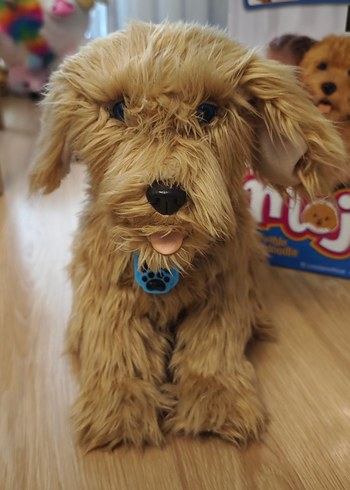 Pastel Kahverengi Peluş Oyuncak Köpek konusan köpek - Görsel 6