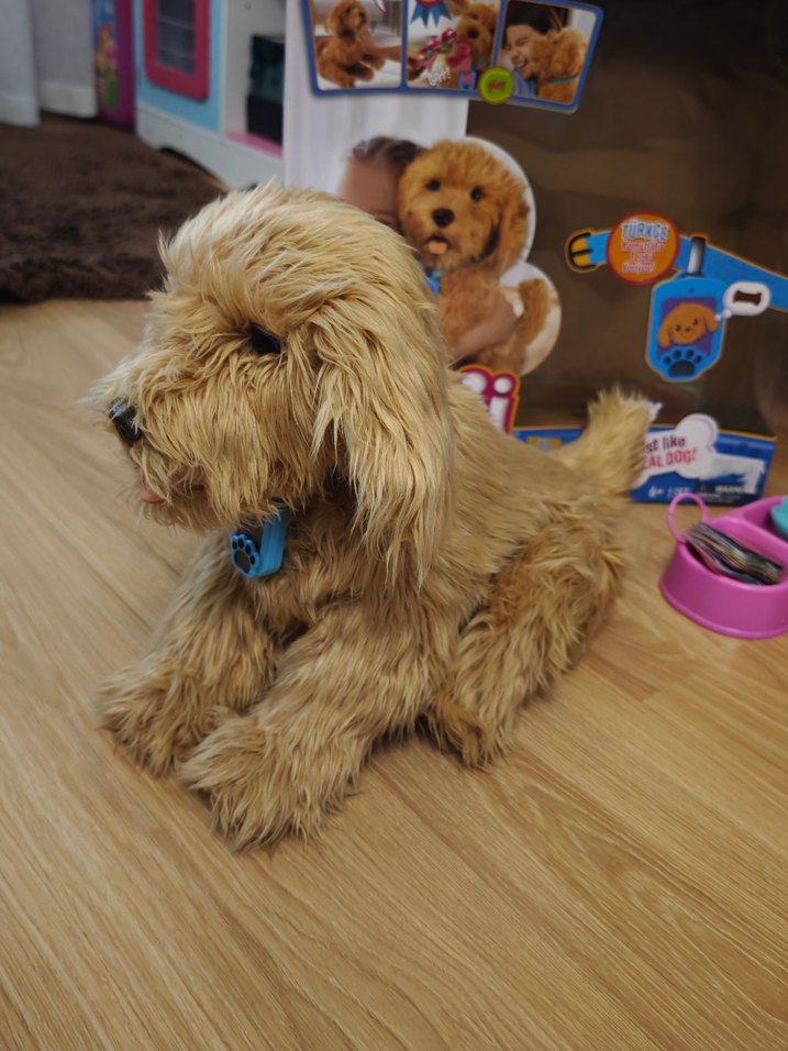 Pastel Kahverengi Peluş Oyuncak Köpek konusan köpek - Görsel 5