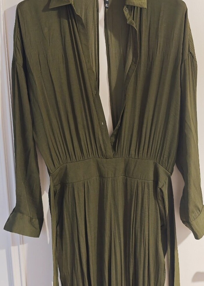 Stradivarius pamuk saten tulum  - Görsel 3