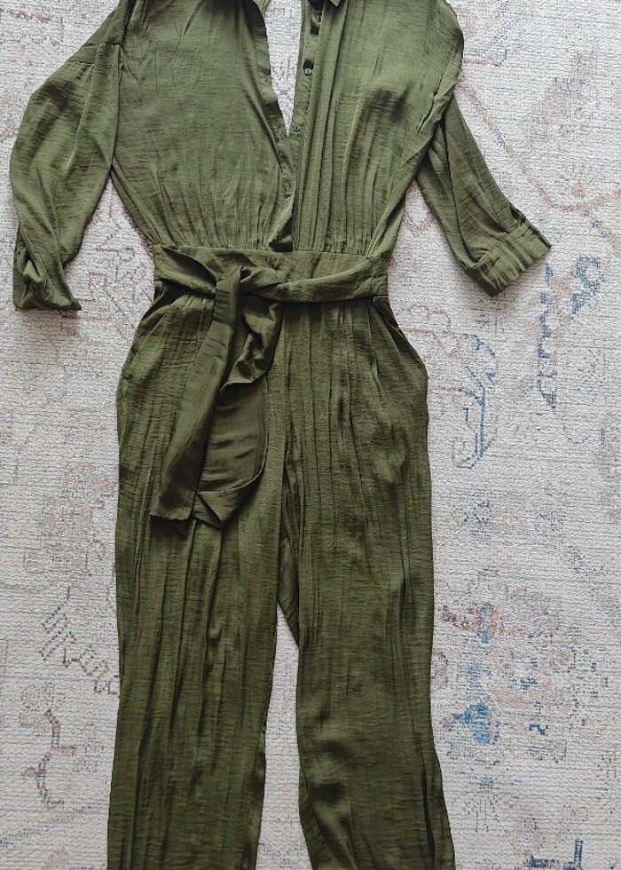 Stradivarius pamuk saten tulum  - Görsel 4