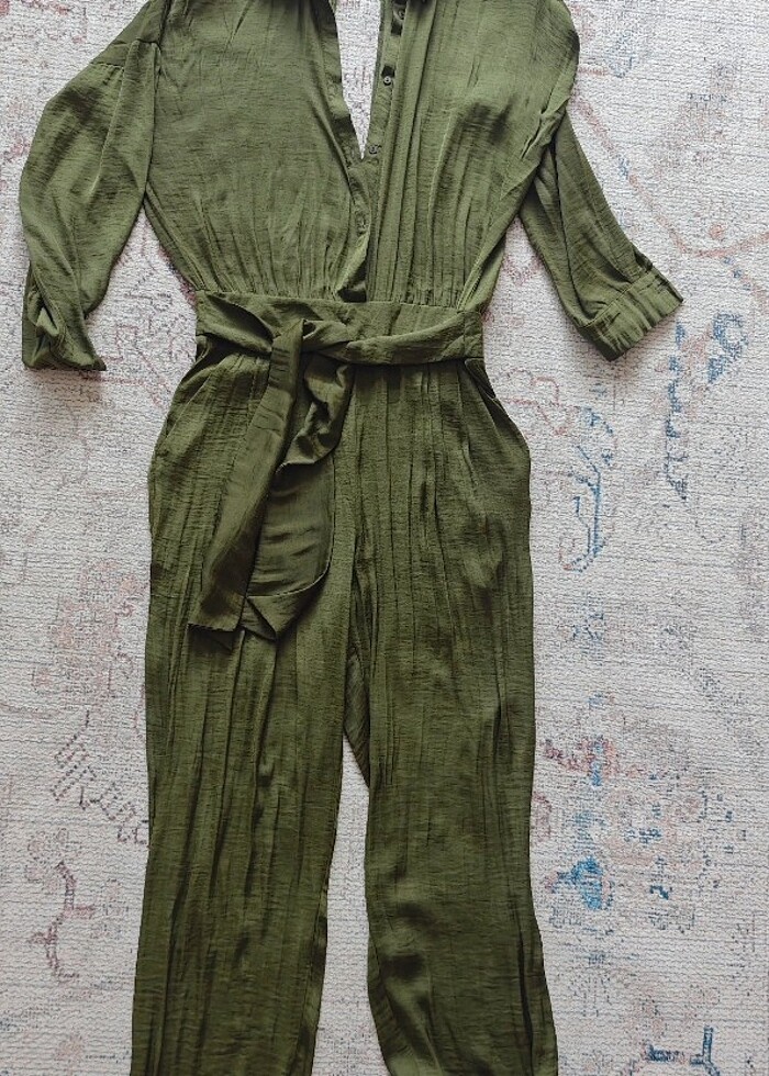 Stradivarius pamuk saten tulum  - Görsel 5