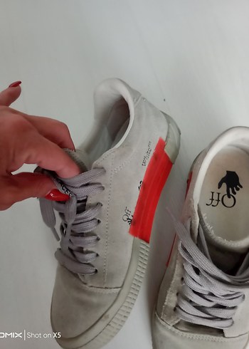 38 Beden gri Renk off -white ayakkabi