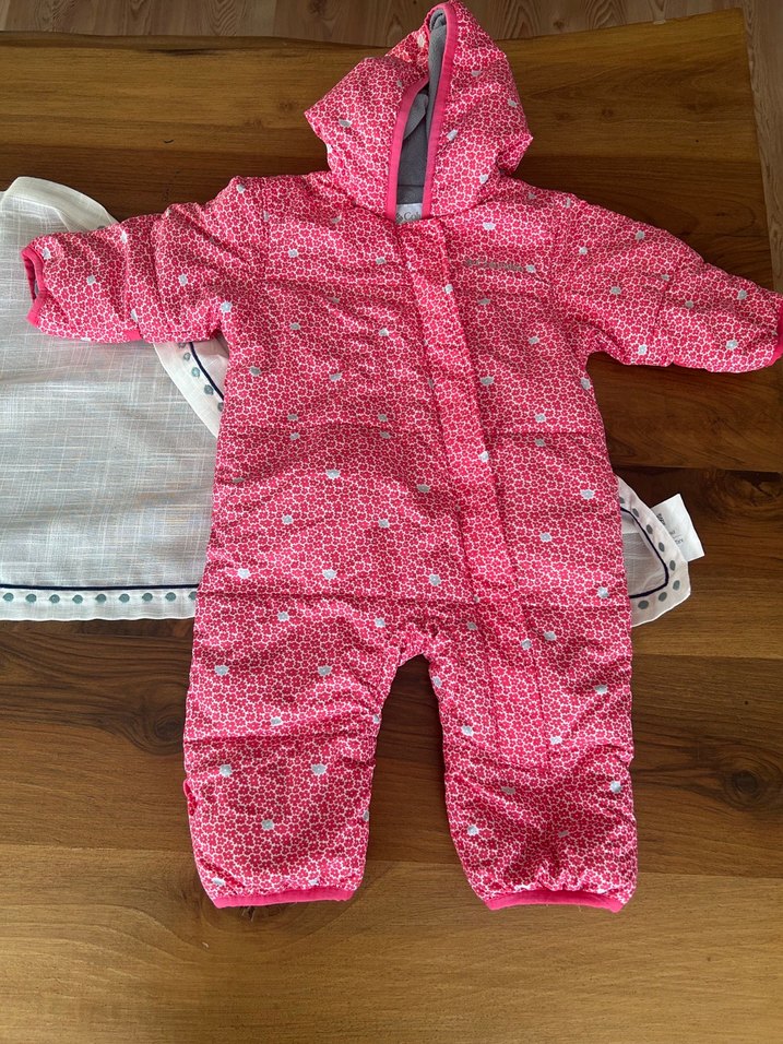 Renkli Baskılı Pembe Bebek Tulumu - Görsel 3