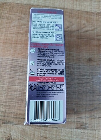 L'Oréal Paris oreal Paris Revitalift Filler %1.5 Saf Hyaluronik Asit Kırışıklı