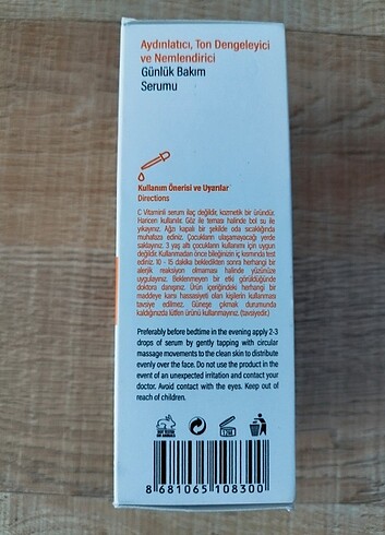 Beden Duaderm Vitamin C 30 ml Yüz Serumu