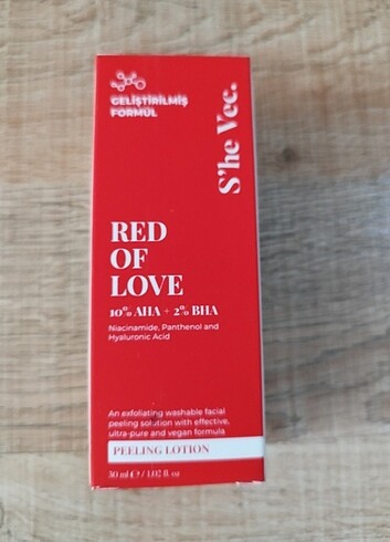 She Vec Red Of Love Yüz Peelingi 30 ml