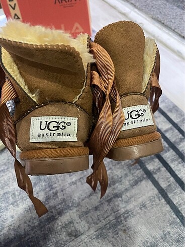 21 Beden camel Renk Çocuk ugg botu