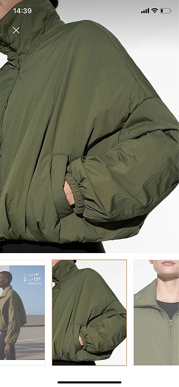 Oysho Oysho su geçirmez crop bomber ceket