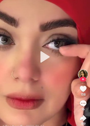 Bej Tüylü Gri Takma Kirpik - Görsel 4