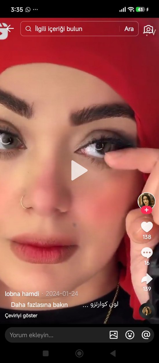 Bej Tüylü Gri Takma Kirpik - Görsel 4