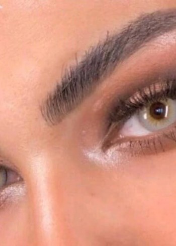 Bej Gri Takma Kirpik - Görsel 2