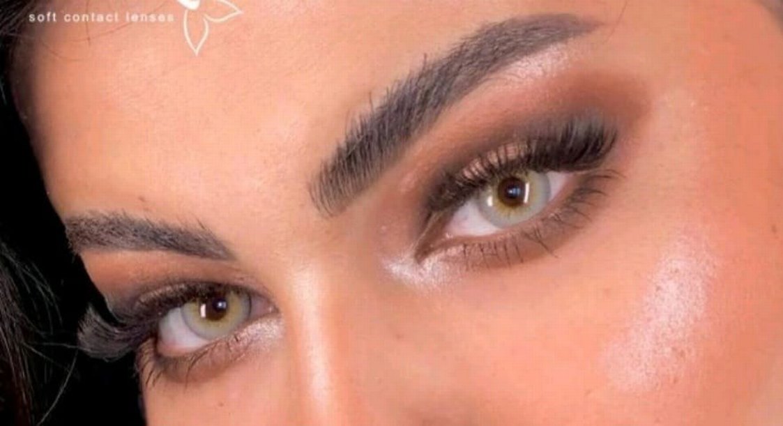 Bej Gri Takma Kirpik - Görsel 2