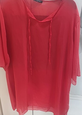 xl Beden Transparan Mayo-Bikini Üstü