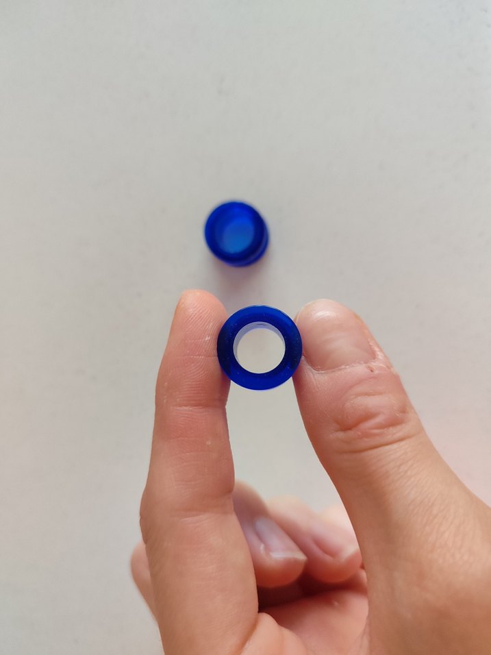 mavi tünel küpe piercing - Görsel 2