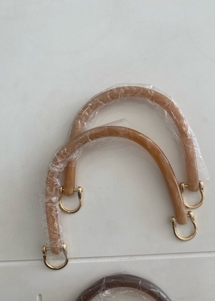 1 çift akrilik çanta sapı - Görsel 2