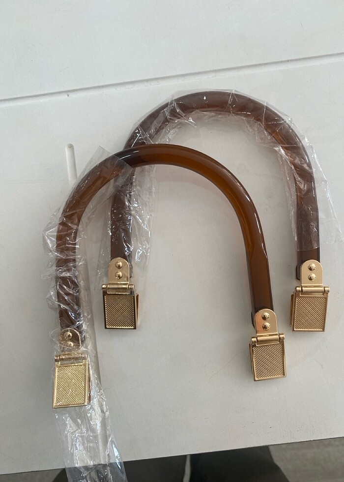 1 çift akrilik çanta sapı - Görsel 3