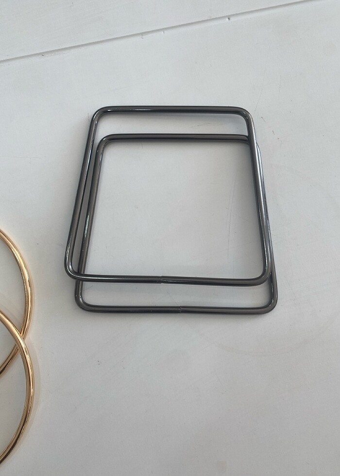 Metal 1 çift çanta sapı - Görsel 2