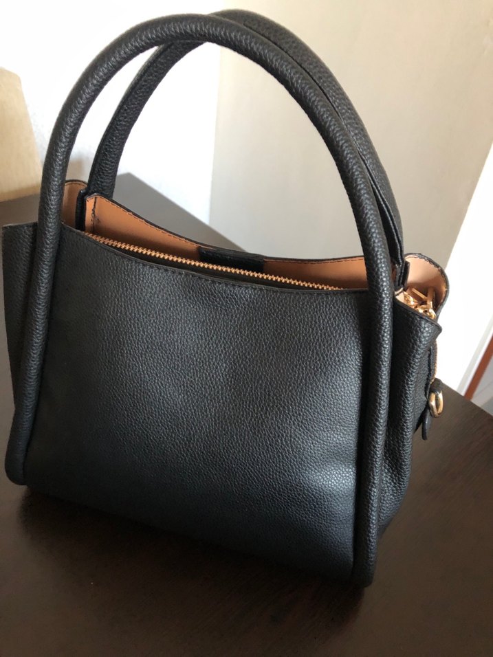 Siyah Deri Kadın Çanta - Görsel 3