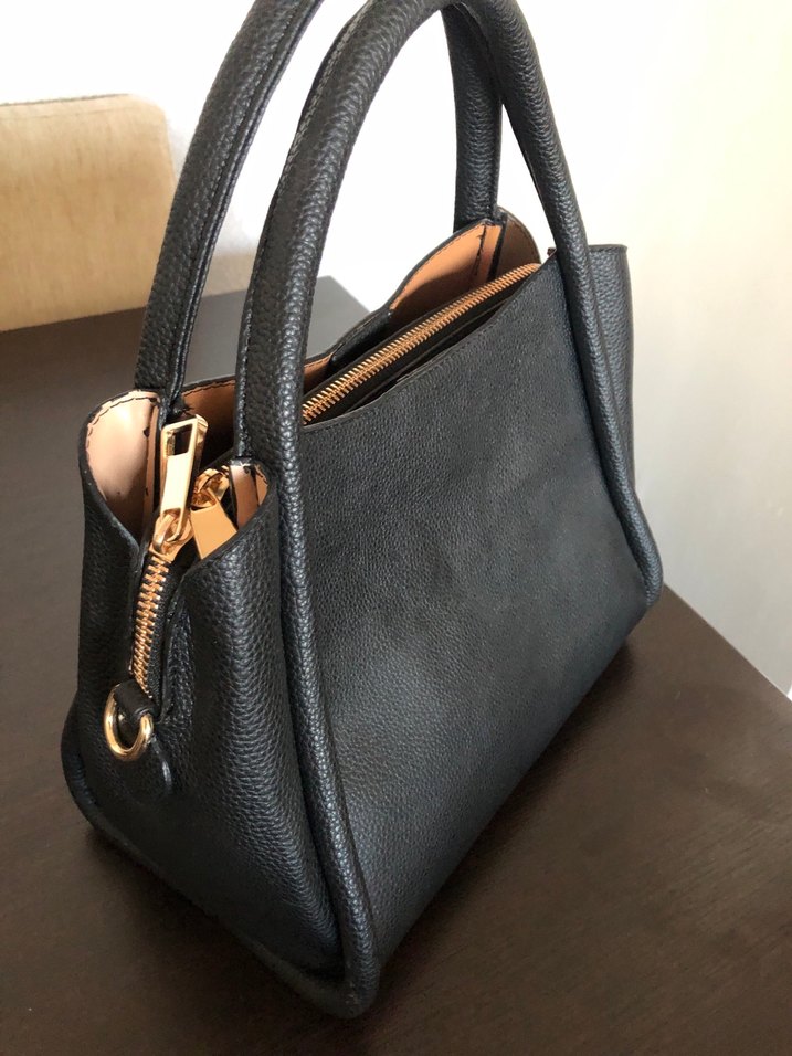 Siyah Deri Kadın Çanta - Görsel 2