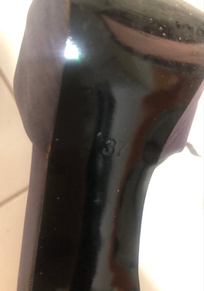 Gri Yılan Desenli Topuklu Kadın Ayakkabı - Görsel 4